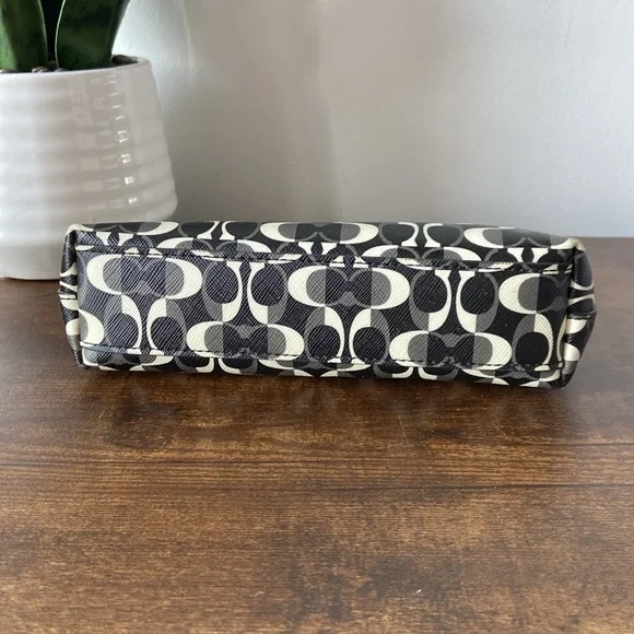 Coach Black, Cream & Gray Cosmetic Bag - Picture 8 of 15